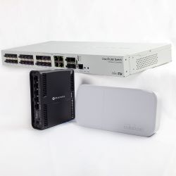 MikroTik Fiber Solution with Full Control Kit - 100 x SFP+ Package with AX2 and SFPs 